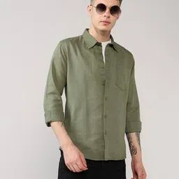 lee cooper Men Regular Fit Shirt with Patch Pocket-picture-16