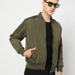 yousta Men Relaxed Fit Bomber Jacket image 1