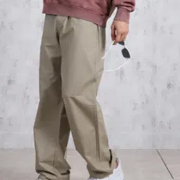 Shein Full Length Elasticated Drawstring Waist Pants-image-88