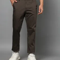 arrow sports Men Mid-Rise Slim Fit Flat-Front Trousers image 1