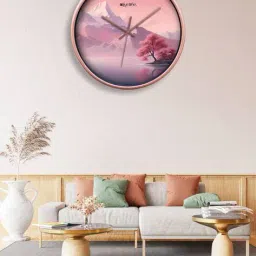 olive tree Round Shaped Analog Wall Clock image 1