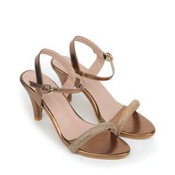 shezone Embellished Stilettos with Buckle Closure-picture-1