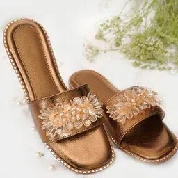 sole mates by palak Women Slip-On Embellished Flat Sandals-picture-18