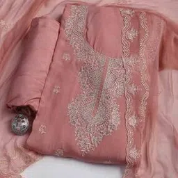 mbz.in by meena bazaar Women Embroidered 3-Piece Unstitched Dress Material-picture-32