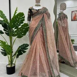 pattari Women Embroidered Saree with Lace Border-picture-13