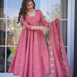 canizzaro Women Embroidered Anarkali Kurta Suit Set image 1