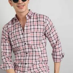 alpha tribe Men Checks Regular Fit Shirt-picture-30