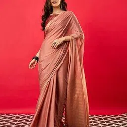 Women Saree with Zari Border-image-17
