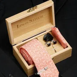 Men Ethnic Self-design Tie-image-0