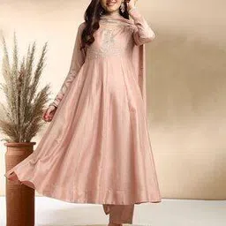 myrie Women Embroidered Anarkali Kurta Suit Set-picture-38
