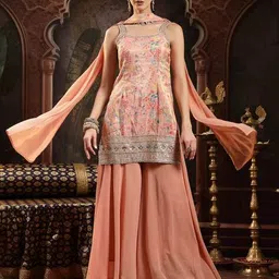 stylum Women Floral Print Straight Kurta Set image 1