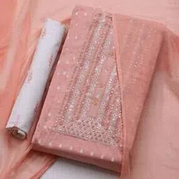 mbz.in by meena bazaar Women Embroidered 3-Piece Unstitched Dress Material-picture-49