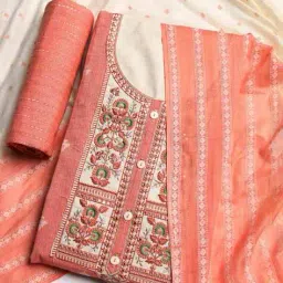 mbz.in by meena bazaar Women Cotton Unstitched Dress Material  image 1