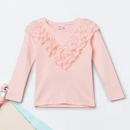 max Girls Lace Frill T-Shirt-picture-31
