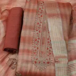 mbz.in by meena bazaar Women Embroidered 3-piece Unstitched Dress Material-picture-20