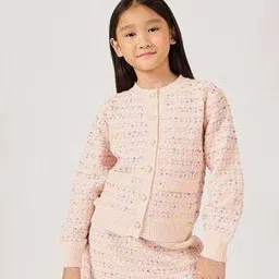 one friday Girls Round Neck Cardigan -picture-11