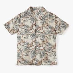 lee cooper Boys Tropical Print Relaxed Fit Shirt-picture-3