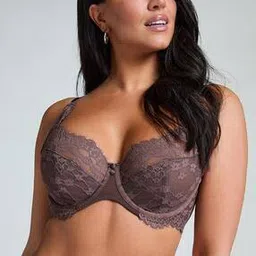 Women Lace Daisy Non-Padded Underwired Bra-image-9