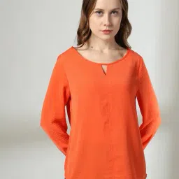 fig Women Relaxed Fit Scoop-Neck Top image 1