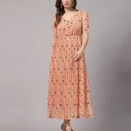 aayu-all about you Women Floral Print Fit & Flare Dress-picture-29