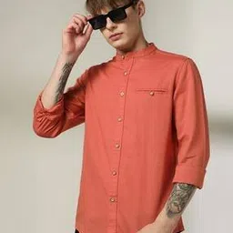 lee cooper Men Relaxed Fit Shirt with Welt Pocket-picture-19