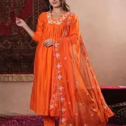 gosriki Women Embroidery Anarkali Kurta Set-picture-35