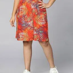 oxolloxo Floral Print A-Line Skirt-picture-15