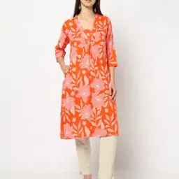 yousta Women Floral Print Straight Kurta with Insert Pocket-picture-23
