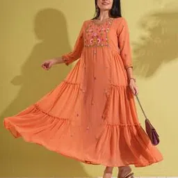 Women Floral A-line Dress-image-69
