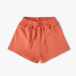 yousta Girls Regular Fit Shorts with Drawstring Waist image 1