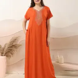 Women Classic Maxi Nightdress-image-84