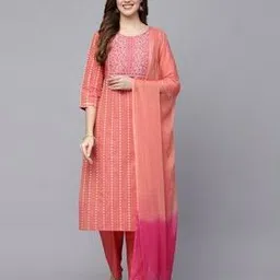 stylum Floral Embroidered Straight Kurta Set-picture-30