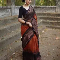 anjaneya sarees Banarasi Woven Saree with Contrast Border-picture-48