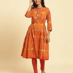 Women Printed Flared Kurta-picture-51