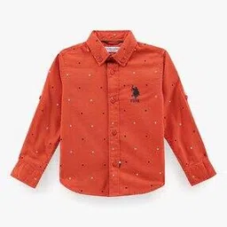u.s. polo assn. Boys Star Print Regular Fit Shirt-picture-35