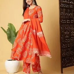 saabhi Women Floral Anarkali Kurta Set-picture-47