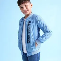 Logo Print Zip-Up Bomber Jacket-image-0