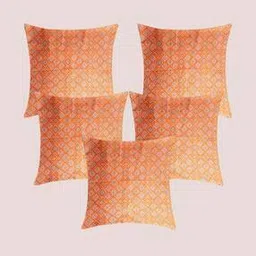 molcha by babita singh Set of 5 Printed Cushion Covers 16" x 16"-picture-15