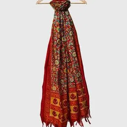 molcha by babita singh Women Floral Print Dupatta with Tassels-picture-20
