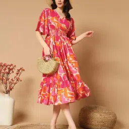 krunal raiyani Women Floral Print Anarkali Kurta image 1