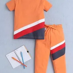 bumzee Boys Striped Lounge Pants & T-Shirt Set-picture-11