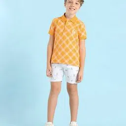 u.s. polo assn. Boys Checked Regular Fit Polo T-Shirt-picture-23