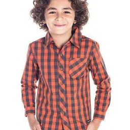 cherry crumble by nitt hyman Checked Shirt with Patch Pocket-picture-40