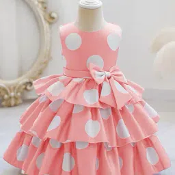 styleconnect Girls Polka-Dot Print Fit & Flare Dress image 1