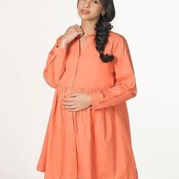 ed-a-mamma Maternity Shirt Line Full-Sleeve Dress-picture-16