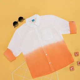 Boys Ombre-dyed Regular Fit Shirt-image-11
