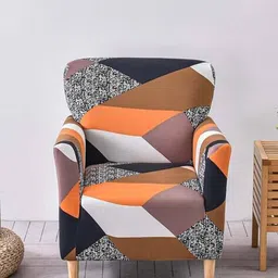 house of quirk Geometric Print Stretchable Chair Covers  image 1