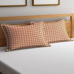 dhrohar Set of 2 Checked Pillow Covers-picture-53