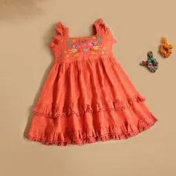 cherry crumble by nitt hyman Girls fit and flare dress-picture-27