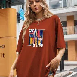 togs & terre Women Typographic Print Round-Neck T-Shirt-picture-52